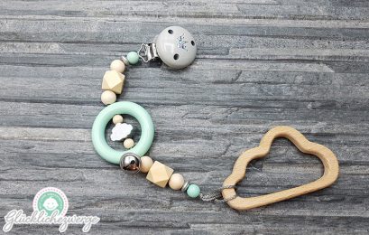 Personalisierte Schnullerkette Beißkette Baby Beißring